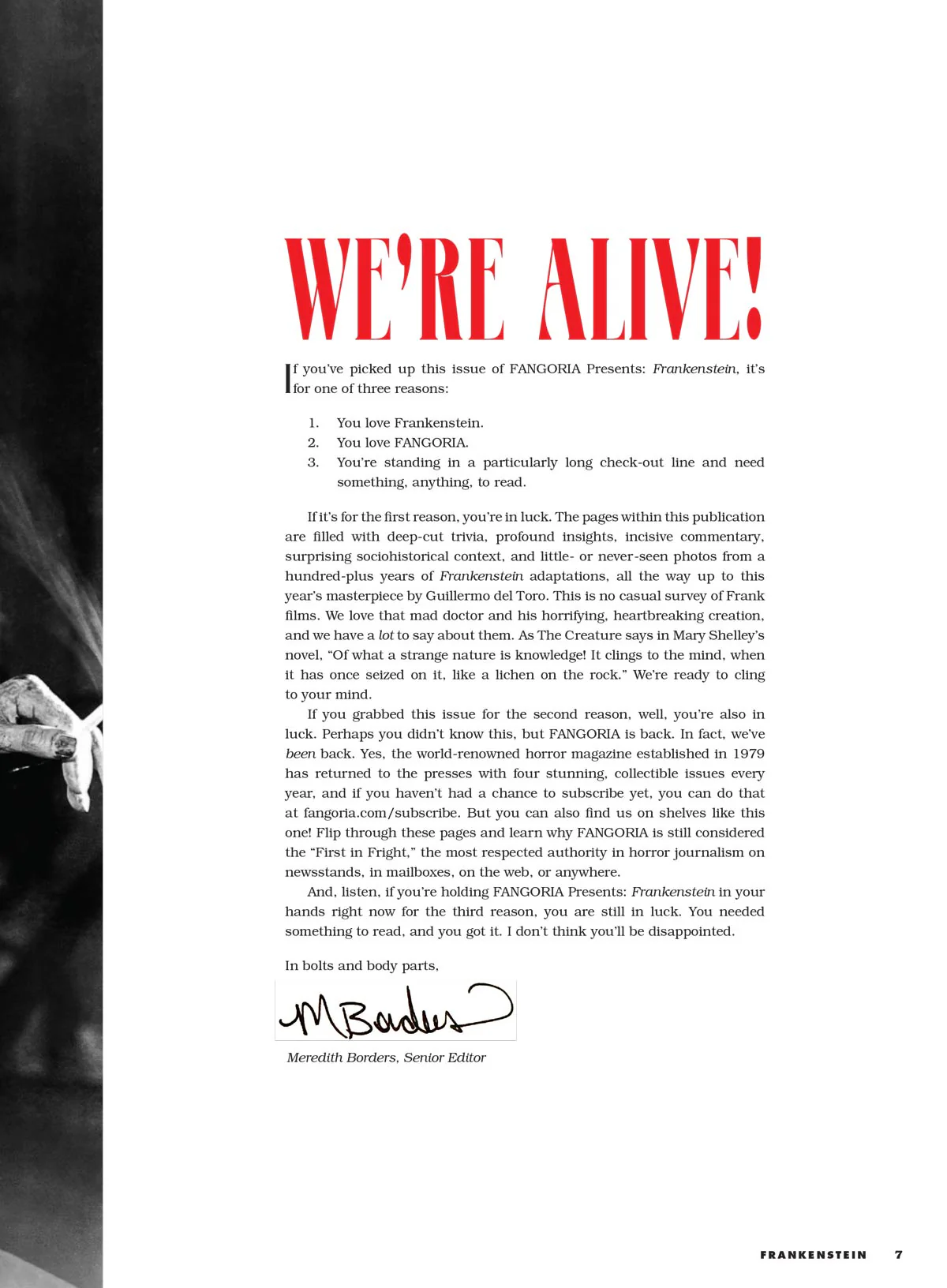 Fangoria Presents - Frankenstein: Guillermo Del Toro & Mike Hill's Exclusive Insights, Mary Shelley’s Creation, Frankenstein's Legacy, Universal’s & Hammer’s Adaptations, Evolution Of Horror & More! - Image 3