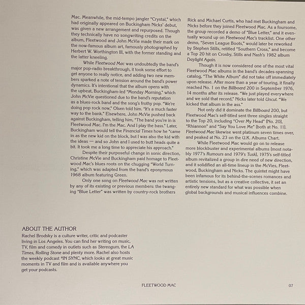 Fleetwood Mac (BLACK & WHITE COLOR VINYL - VMP) Vinyl Record - Image 16